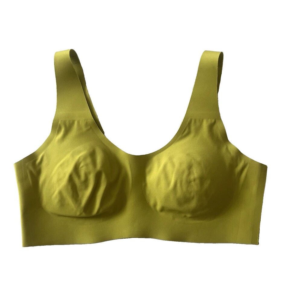 Knix Revolution Wireless Bra Size Medium Green Pullover Pads Fits 34A 34B 34C
